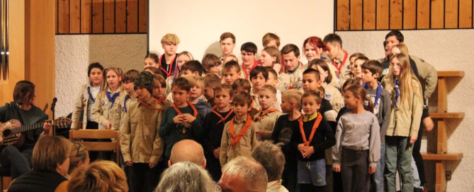 Singen auf der Jahresabschlussfeier 2023